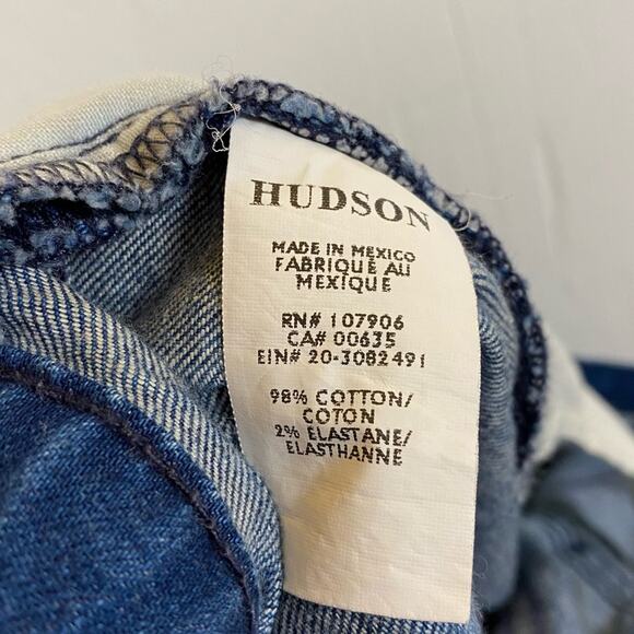 Hudson Byron Blue Straight Leg Jeans Size 38 - Picture 7 of 7